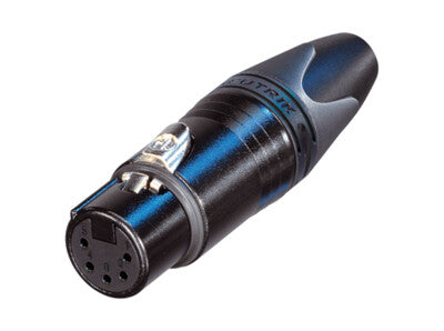 Neutrik XLR 5-pin F for kabel, sort