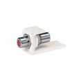 Panduit Snapin modul RCA gjennomføring RØD 1 mod, hvit