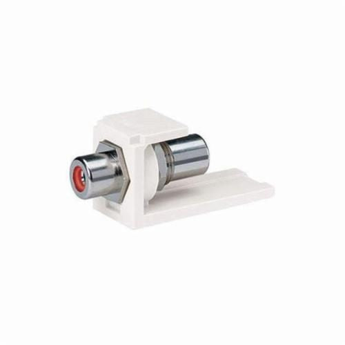 Panduit Snapin modul RCA gjennomføring RØD 1 mod, hvit