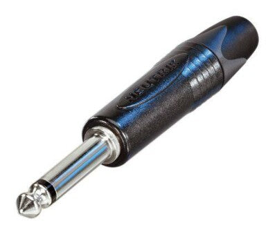 Neutrik NP2X jack plugg 2P Han, sort
