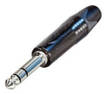 Neutrik jack 1/4 for kabel stereo - sort