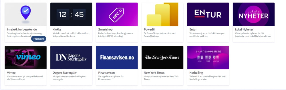 Publy Infoskjerm - så enkelt at alle kan bruke det 399,- pr md