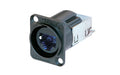 Neutrik RJ45 D CAT6 sort - CHASSIS