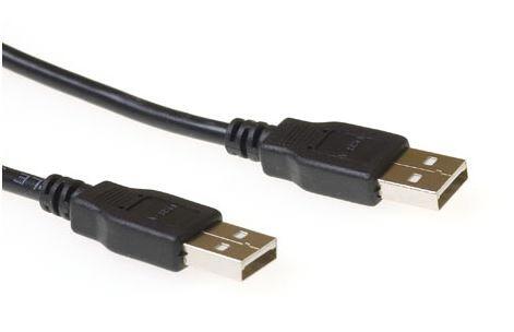 ACT USB2 Kabel A-A - 5,0 m Spesial A-A USB Kabel Sort