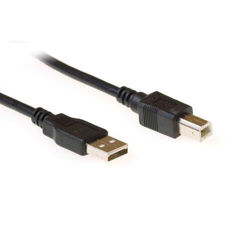 ACT USB2 Kabel A-B - 2,0 m A-B USB Kabel Sort
