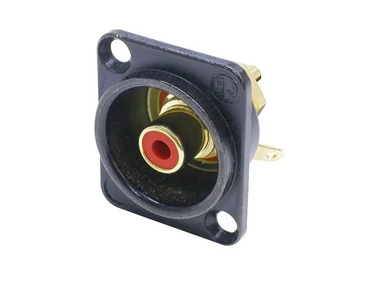 Neutrik phono ch. rød isolert