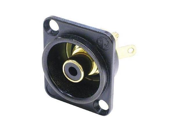 Neutrik phono ch. sort isolert