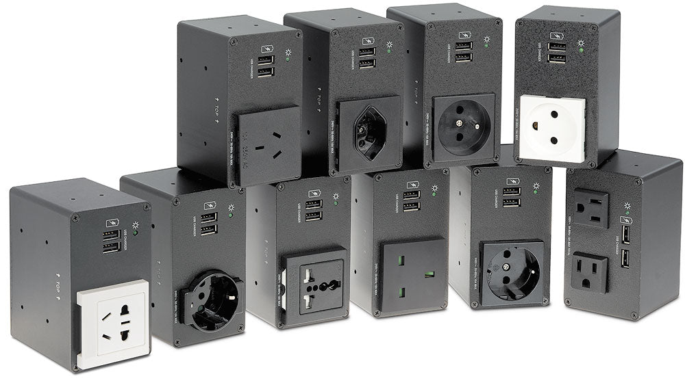 EXTRON Cable Cubby 500/2 Black - PWR module not incl.