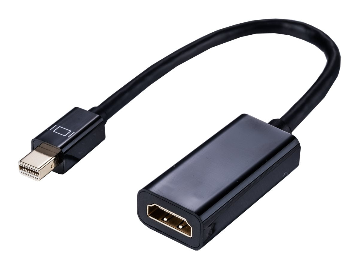 LinkIT Mini Displayport - HDMI, svart DP 1.3, 4K x 2K@60Hz 0,2m. kab, PC/MAC