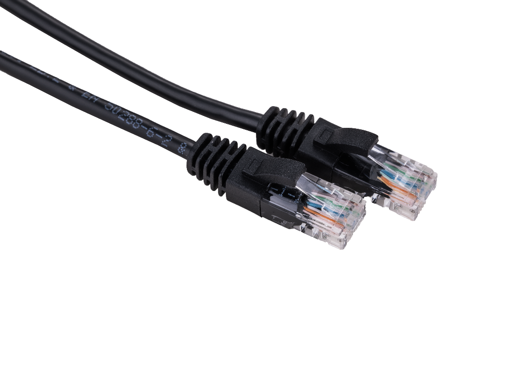LinkIT U/UTP Patch Cat.5e svart 1m PVC AWG 26 Snagless