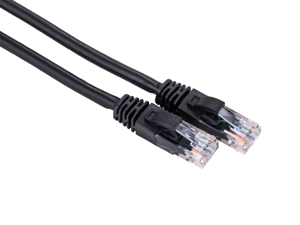 LinkIT Patch U/UTP Cat6 svart 10m AWG 24/7 | LSZH