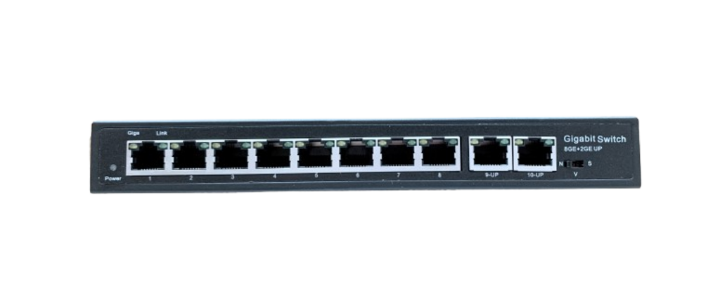 LinkIT 8-ports PoE++ Switch 8 x gigabit, 2 x 10/100/1000 RJ45 uplink
