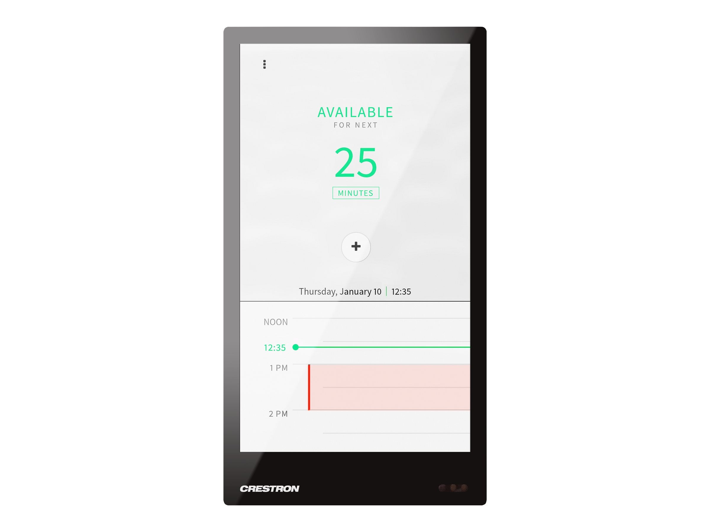 CRESTRON 5 in. Wall Mount Touch Screen, Portrait, Black Smooth