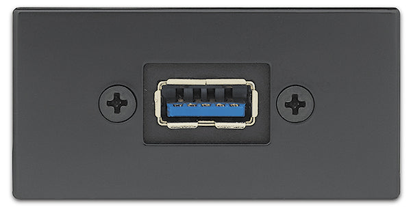 EXTRON One USB A Female to USB B Female on 10 Pigtail Flex55 Plate