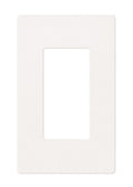 CRESTRON Decorator Style Faceplate, 1-Gang, White Textured
