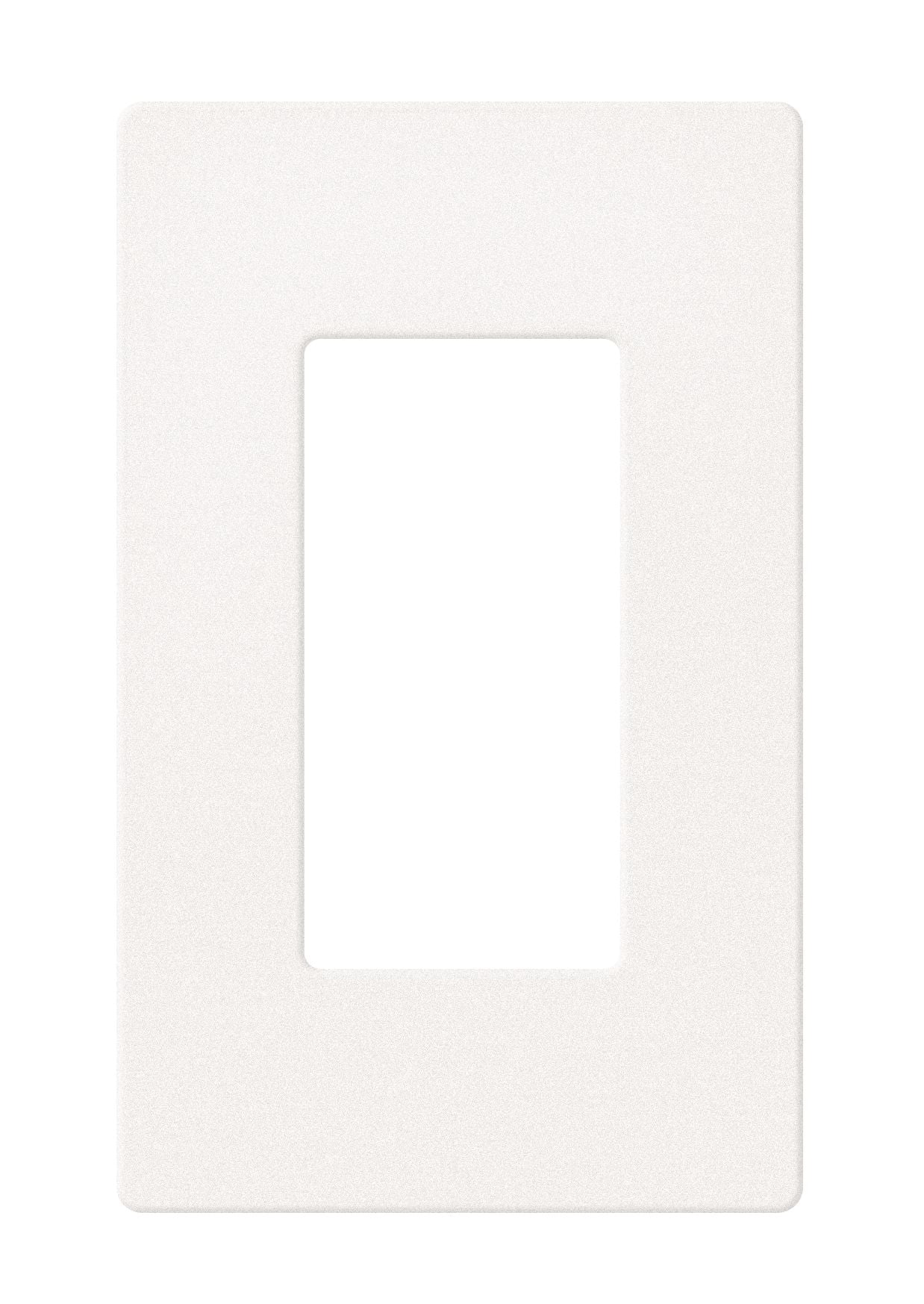CRESTRON Decorator Style Faceplate, 1-Gang, White Textured