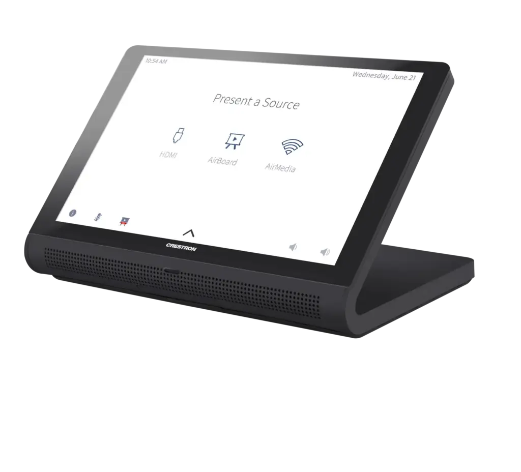 CRESTRON 10.1 in. Tabletop Touch Screen, Black Smooth
